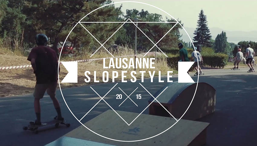 Edit pour la 4ème édition de l'événement de freebord Lausanne Slopestyle en 2015