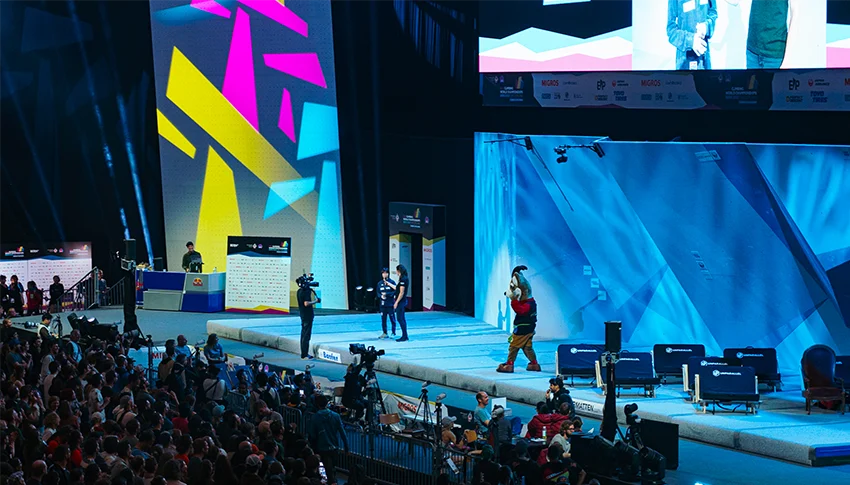 Prestation cadrage pour championat du monde d'escalade IFSC