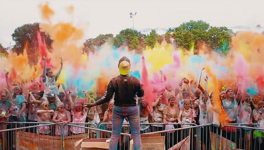 Vidéo teaser pour la Run'bow Color de Grenoble avec de belles couleurs