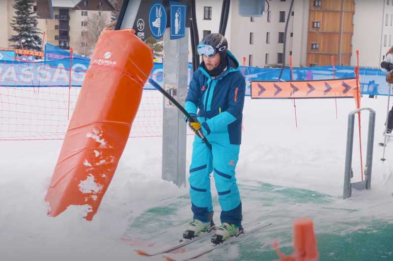 vidéo tutoriel pour apprendre à prendre un tire fesses en ski